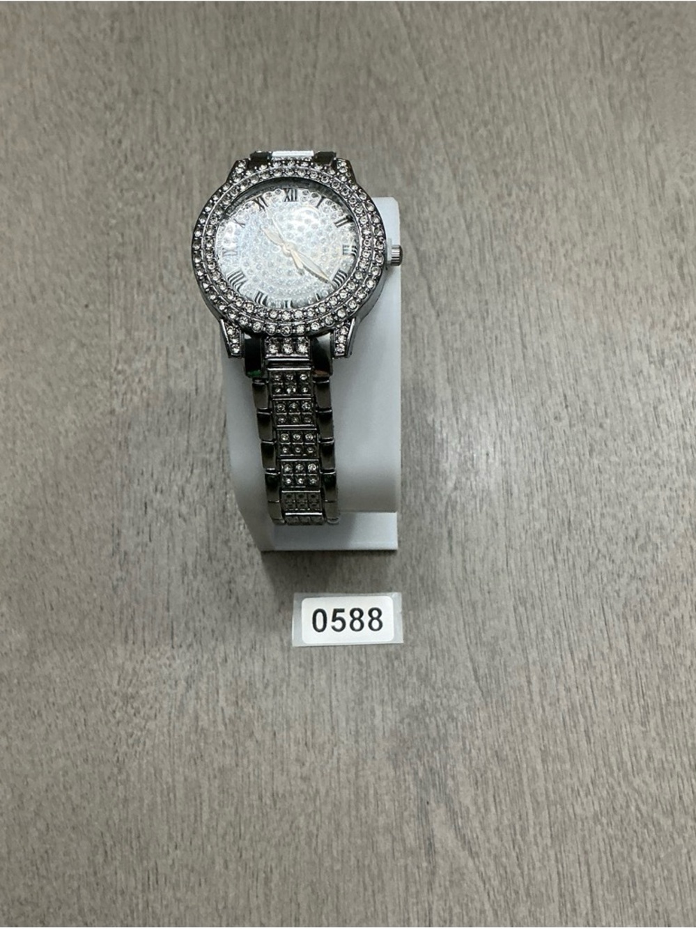 Silver Crystal Accent Women's Watch